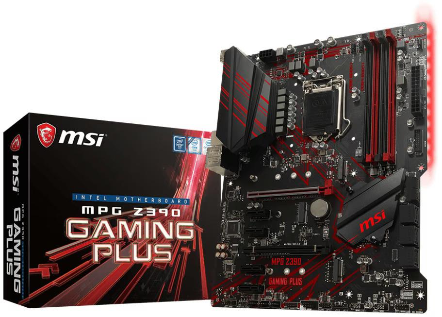 MSI MPG Z390 Gaming Plus Moederbord, LGA 1151, DDR4, Ophalen of Verzenden, Zo goed als nieuw