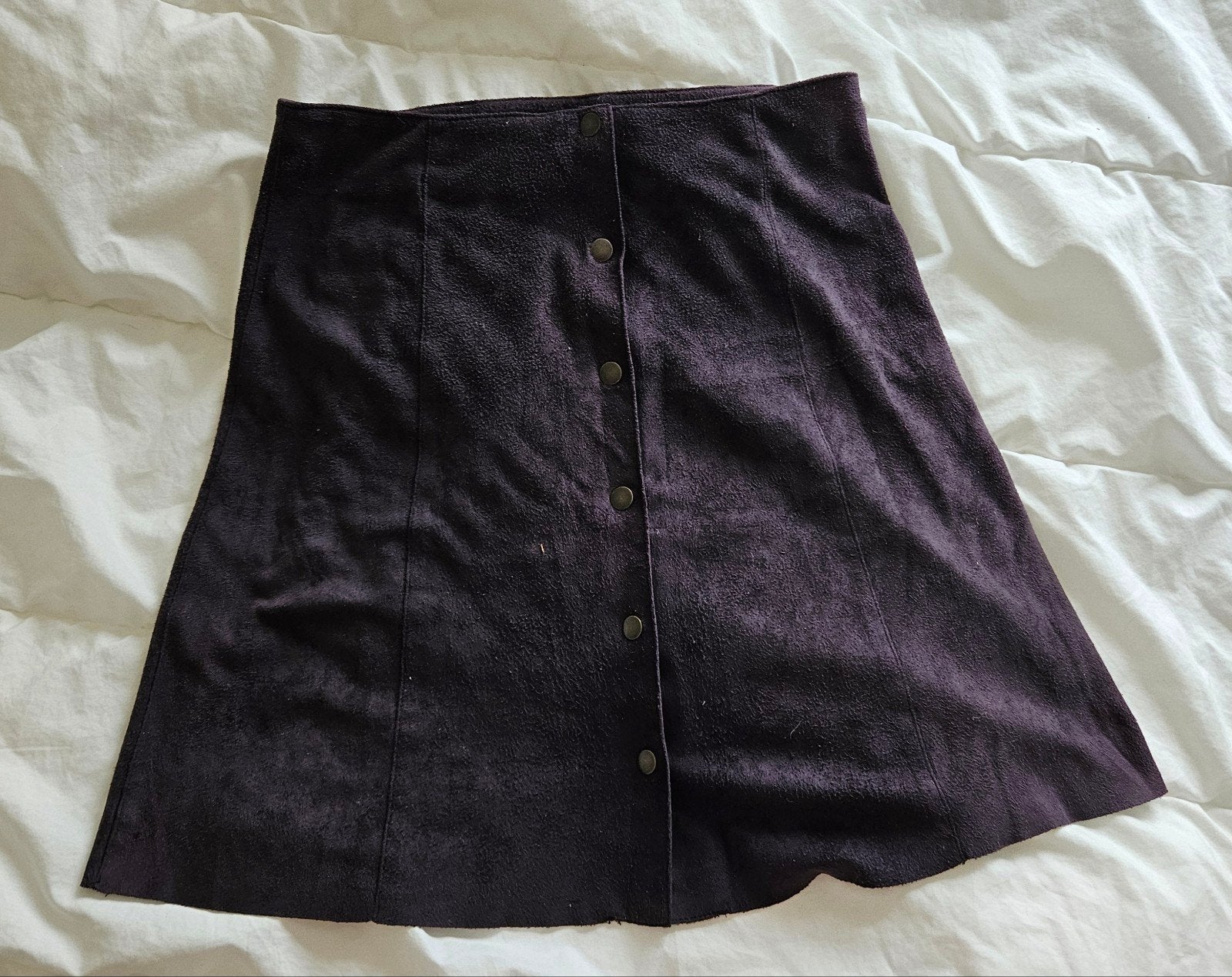 Costes suède-look rok met drukknoopjes - Maat XL, Bruin, Maat 46/48 (XL) of groter, Ophalen of Verzenden, Costes