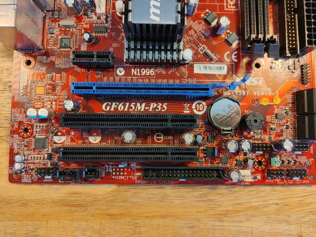 MSI GF615M-P33 Socket AM3 mATX Moederbord, MSI, Refurbished, DDR3, Ophalen of Verzenden