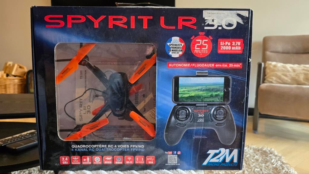 Spyrit LR 3.0 Drone met FPV/HD Camera 25min vliegtijd NIEUW, Ophalen of Verzenden