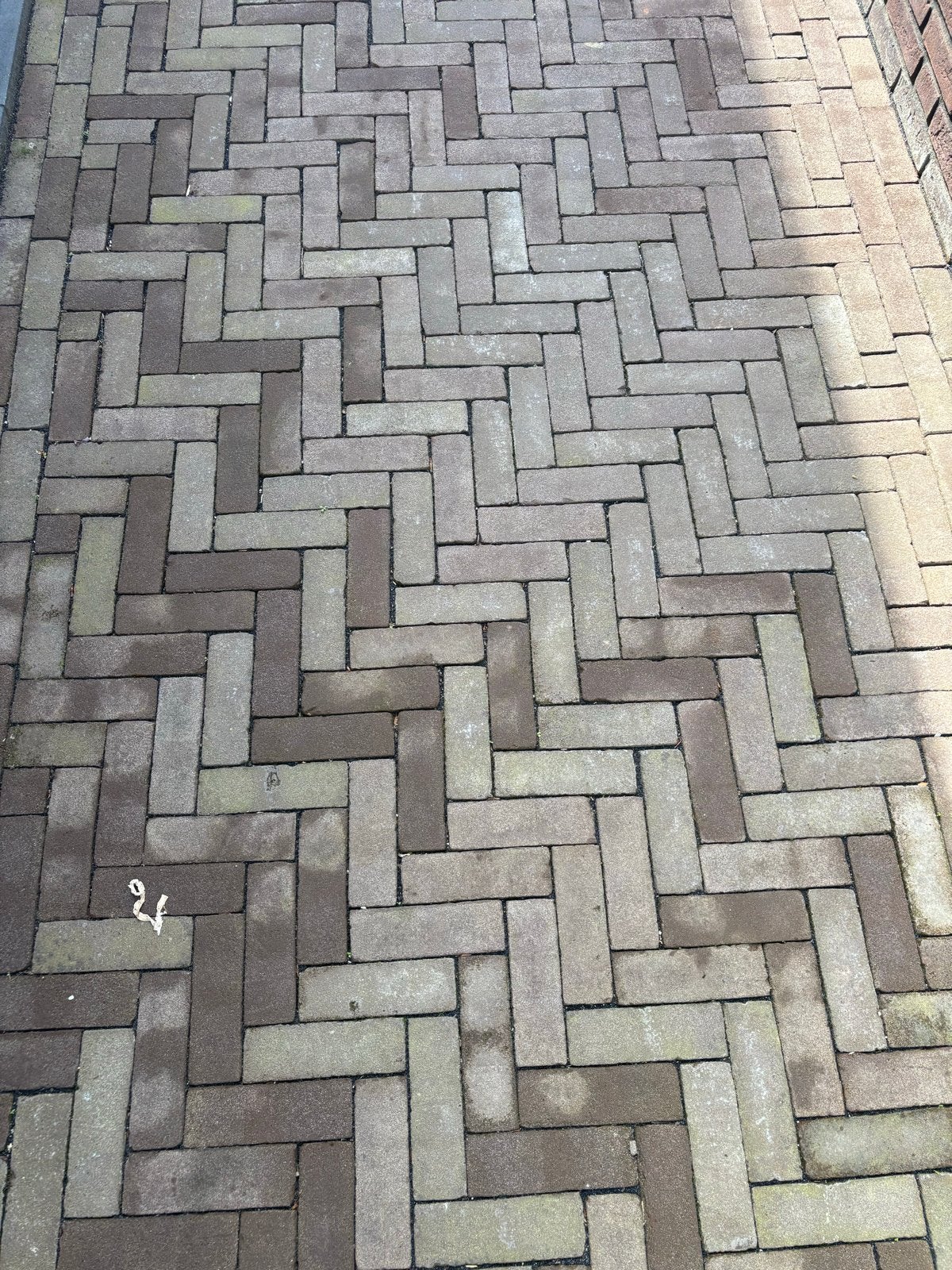 Gebruikte gebakken  Klinkers - Bruin - ca. 5/6m, Tuin en Terras, Ophalen, Gebruikt, Klinkers, 10 m² of meer