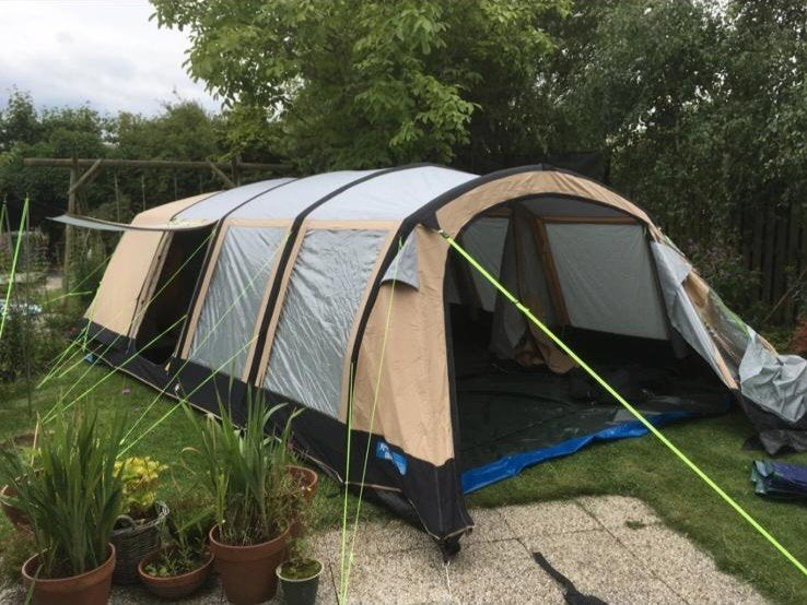 Kampa Croyde 6 Classic Air opblaasbare 6-persoons tent, Ophalen, Gebruikt, Tot en met 6