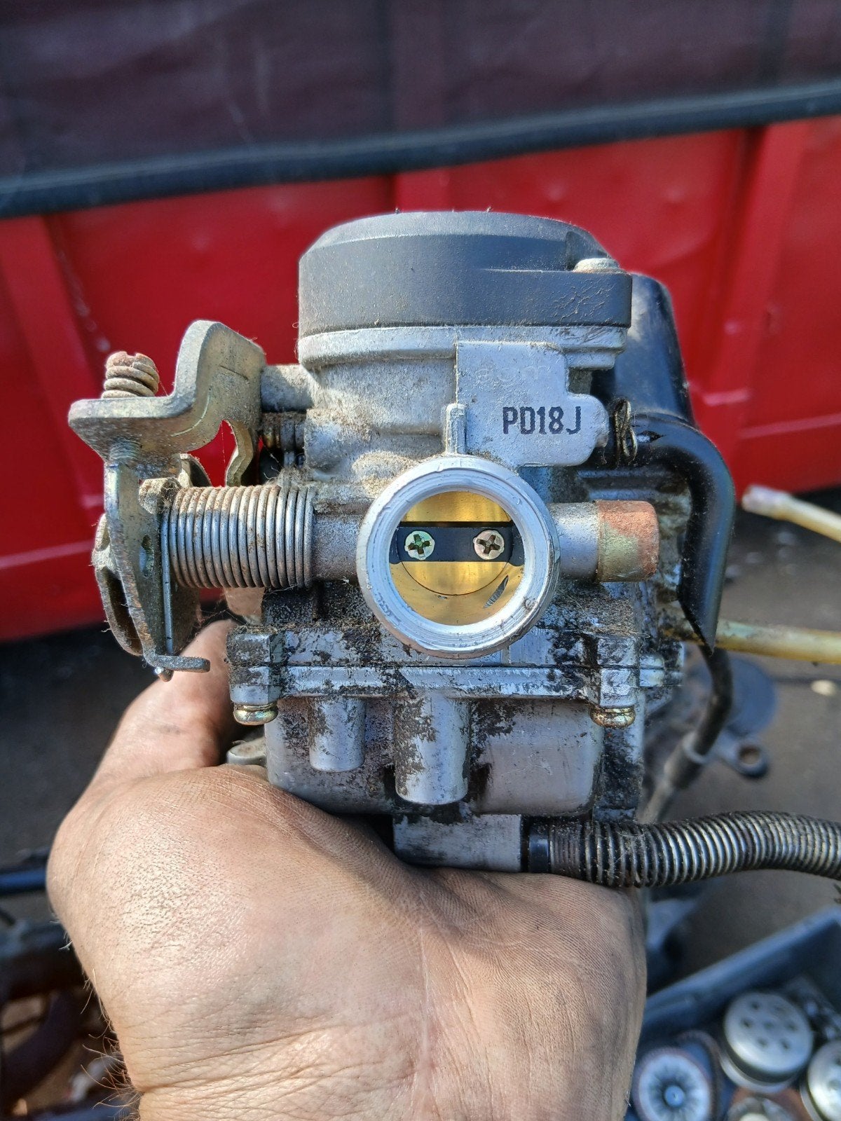gy6 4takt carburateur agm Santini la souris kymco iva riva, Ophalen of Verzenden, Gebruikt, Overige typen, Overige merken