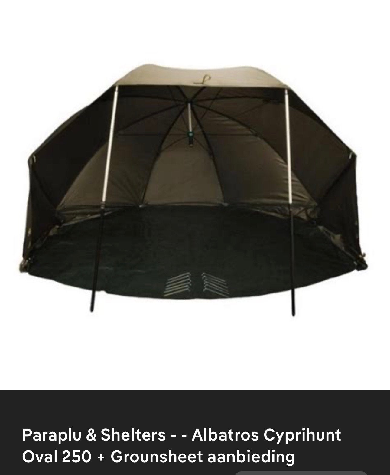 Albatros Cyprihunt Oval 250cm. + Grondzeil nu voor:€119,99, Ophalen, Nieuw, Overige typen