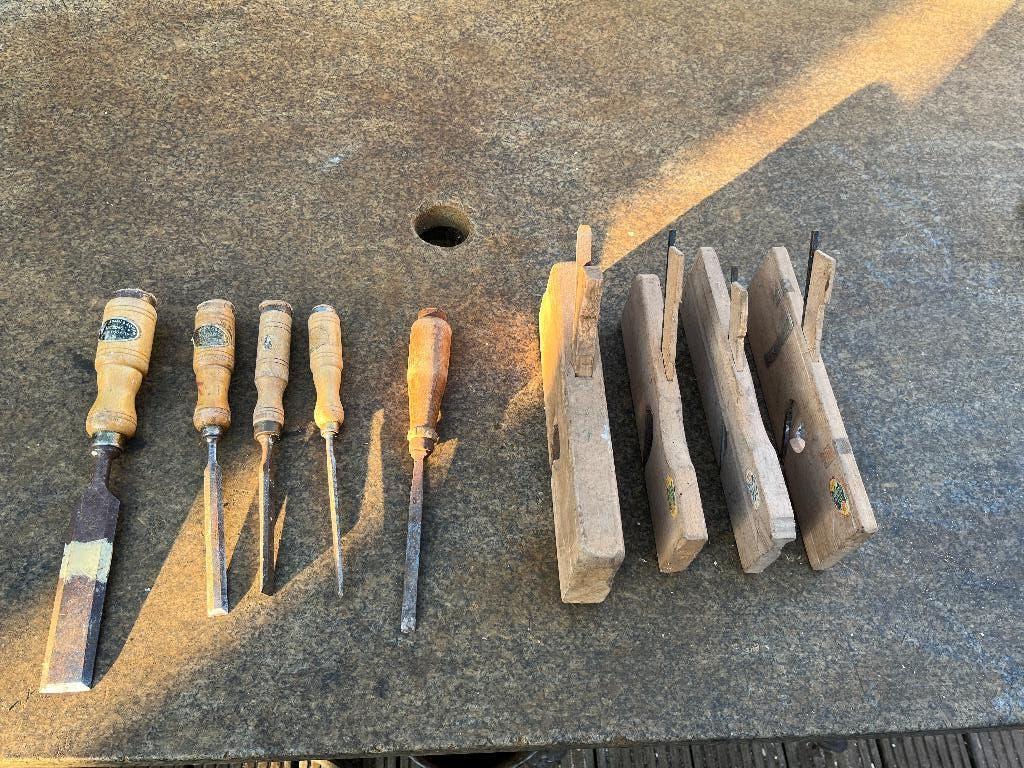 Nooitgedagt vintage beitels en schaven, Ophalen of Verzenden