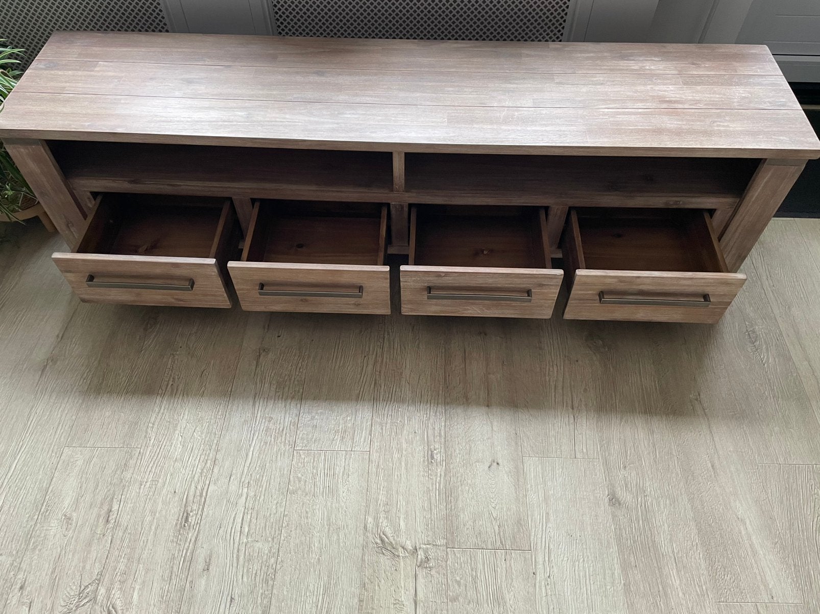 Tv meibel, Huis en Inrichting, Ophalen, 150 tot 200 cm, Zo goed als nieuw, Minder dan 100 cm