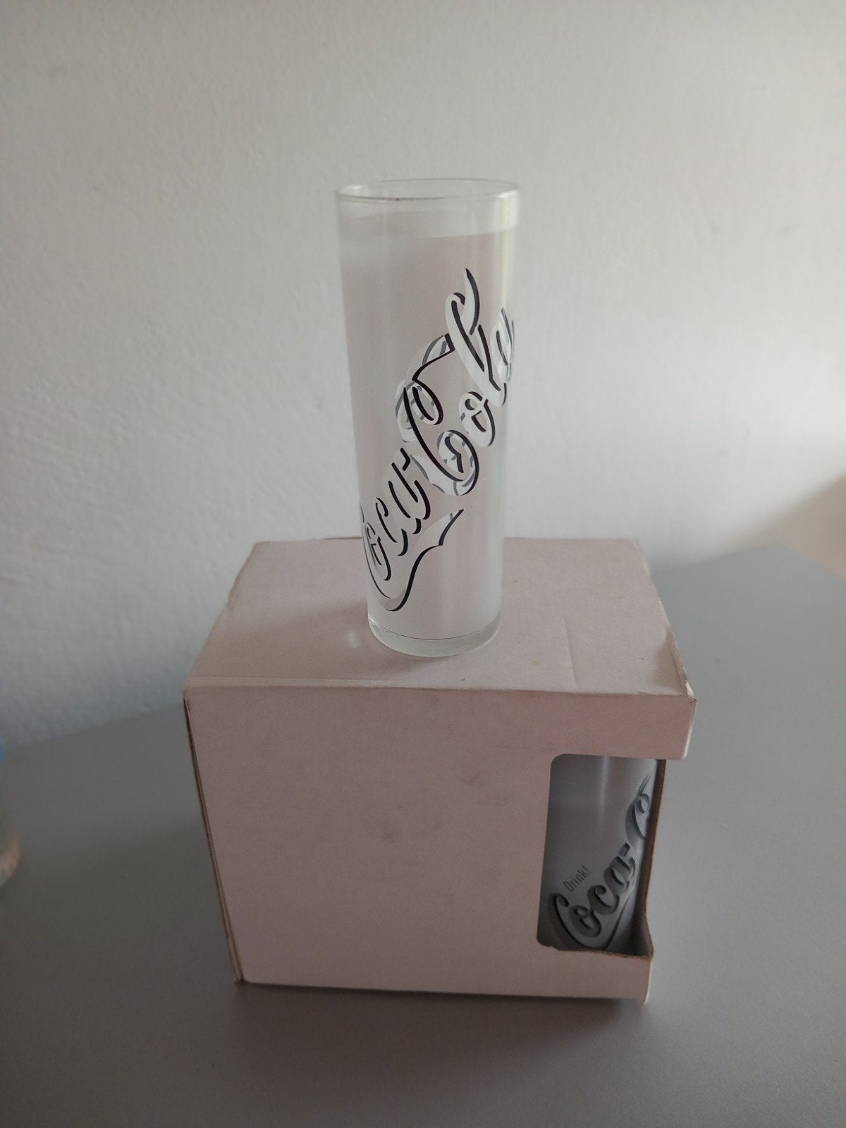 Coca-Cola glas - Vintage design nieuw, Glas of Glazen, Nieuw, Ophalen of Verzenden, Glas