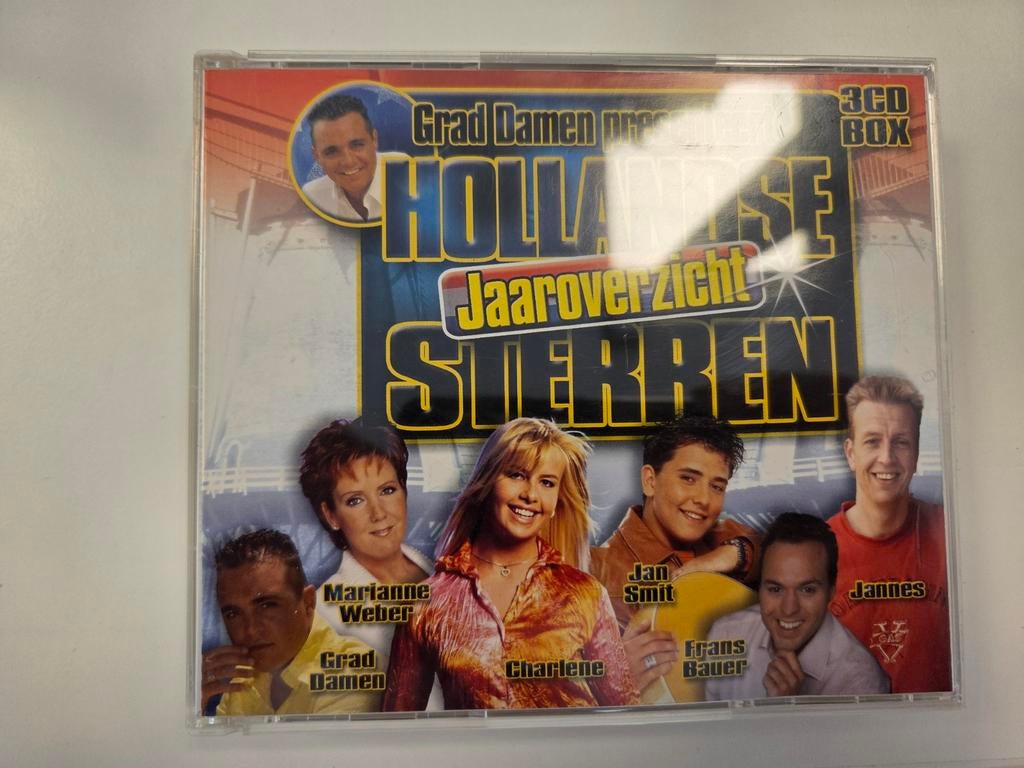 Hollandse sterren Jaaroverzicht dubbel cd, Ophalen of Verzenden, Zo goed als nieuw, Levenslied of Smartlap