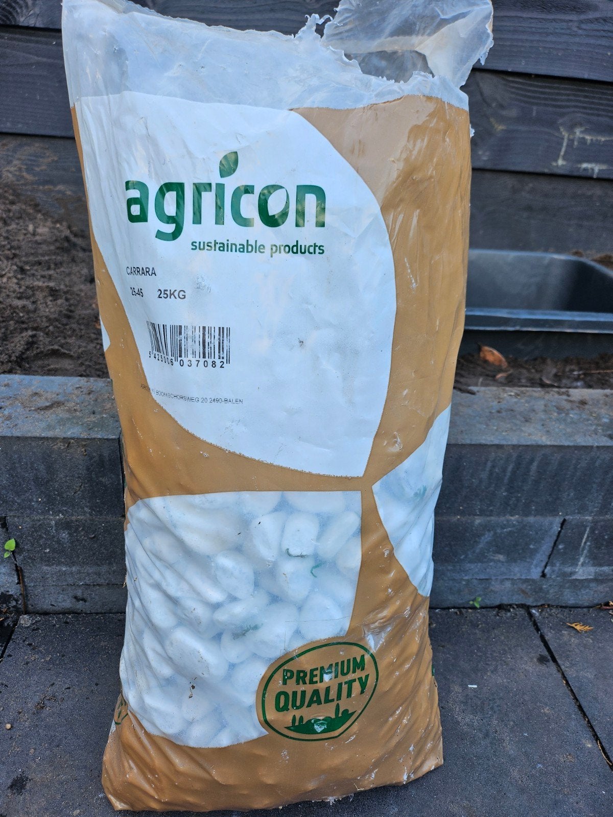 Agricon Carrara Siergrind - +/_ 20kg, Ophalen, Wit, Nieuw, Grind