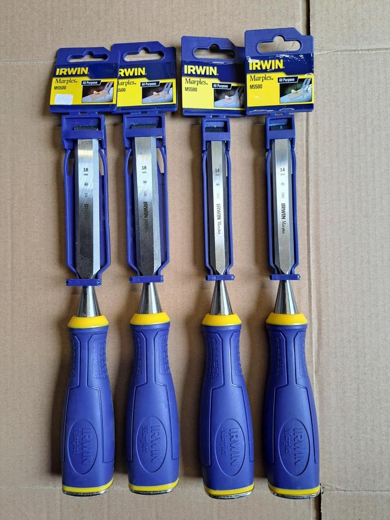 Irwin Marples MS500 Houtbeitels Set - 4 Stuks (Nieuw), Ophalen of Verzenden, Nieuw