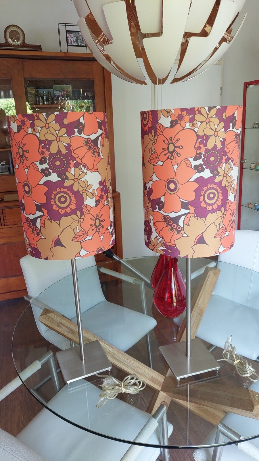 Tafellampen Vintage, Huis en Inrichting, Lampen | Tafellampen, Ophalen, Minder dan 50 cm