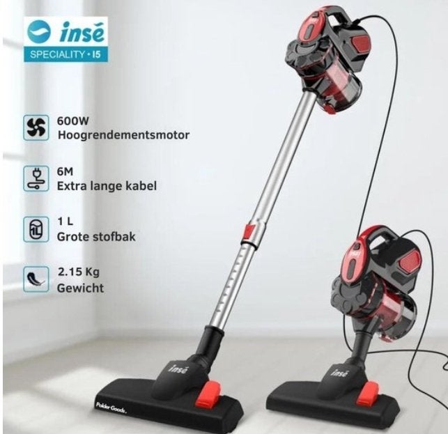 Steelstofzuiger met snoer - 600W, Overige merken, Zo goed als nieuw, Minder dan 1200 watt, Reservoir