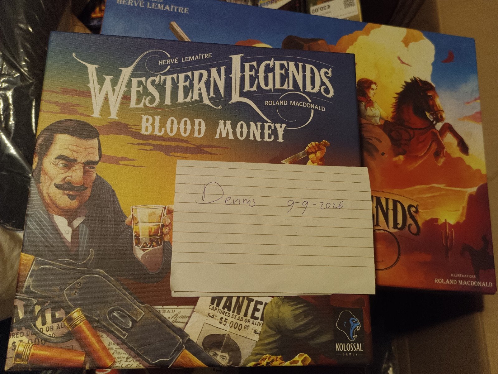 Western Legends met alle uitbreidingen en playmat, Ophalen of Verzenden, Zo goed als nieuw, Kolossal Games