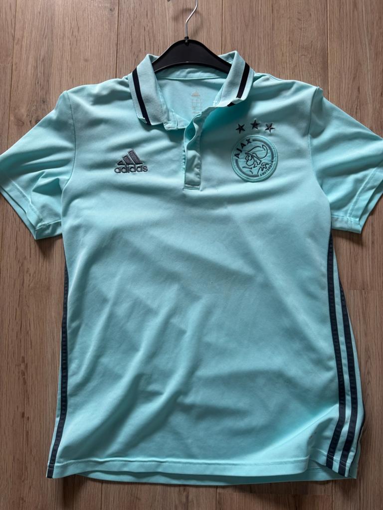 Ajax polo maat L polo shirt, Kleding | Heren, Polo's, Ophalen of Verzenden, Gedragen, Maat 52/54 (L), Blauw