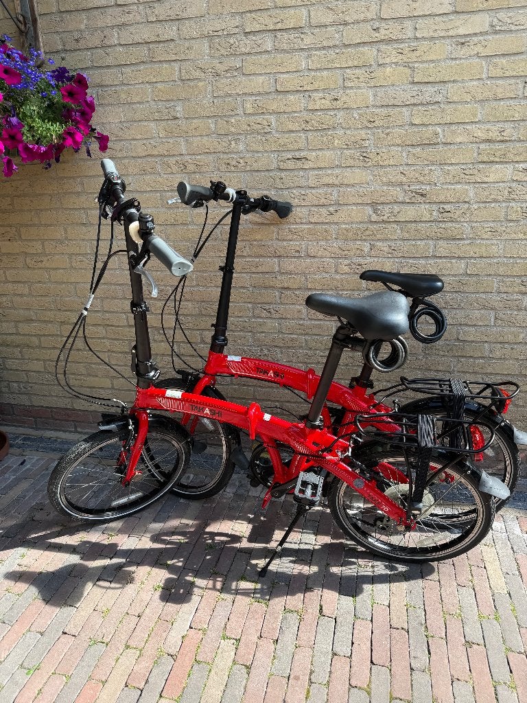 Takashi Vouwfiets 7 D - Compact en Handig, 20 inch of meer, Velgrem, Versnellingen, Zo goed als nieuw