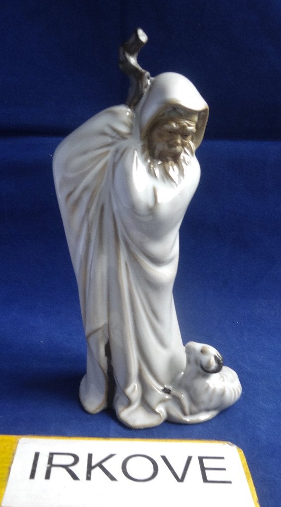 MUDMAN SHIWAN HERDER MET LAM * Chinees Beeld *, Antiek en Kunst, Minder dan 20 cm, Verzenden, Steen of Keramiek, Beeld