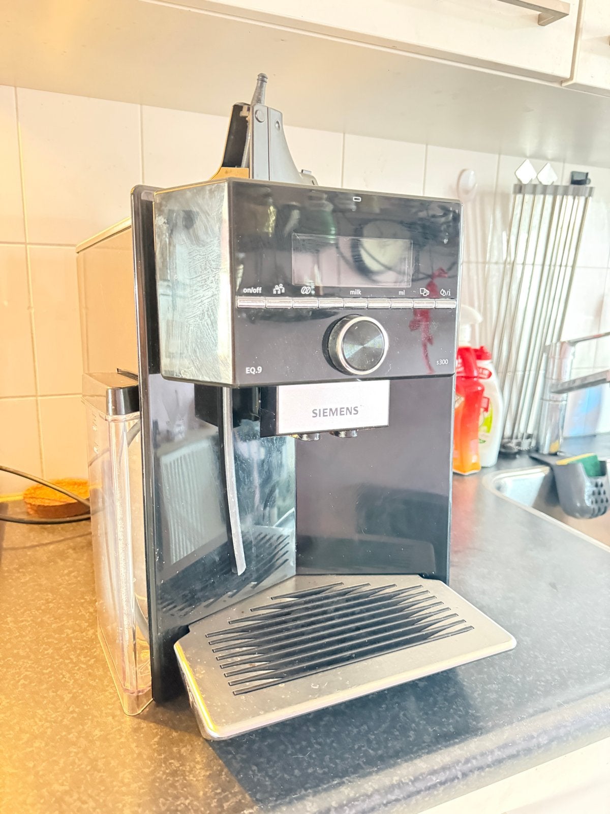 Siemens EQ.9 s300 Volautomatische Espresso Machine, Ophalen, Afneembaar waterreservoir, Gebruikt, Espresso apparaat