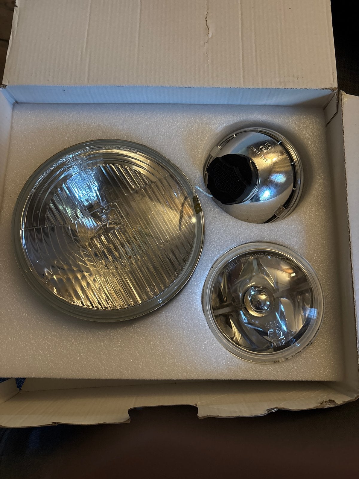 Harley-Davidson koplampen set, Ophalen of Verzenden, Zo goed als nieuw