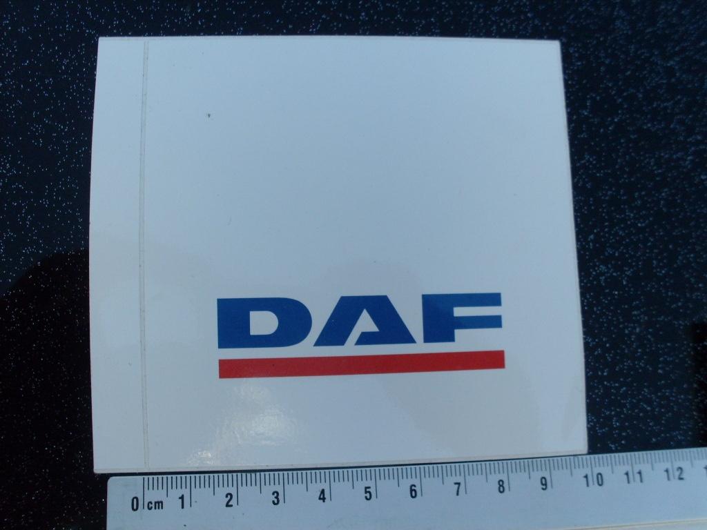sticker DAF logo vierkant, Verzenden, Zo goed als nieuw, Auto of Motor