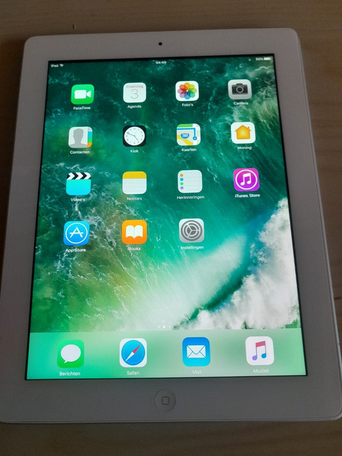 Apple iPad 4e generatie 16GB Wi-Fi Wit, 10 inch, Gebruikt, Apple iPad, Wit