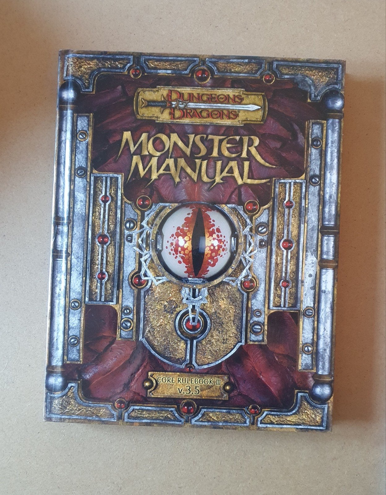 Dungeons and Dragons Monster Manual D&D 3.5, Een of twee spelers, Verzenden, Gebruikt, Wizards of the Coast