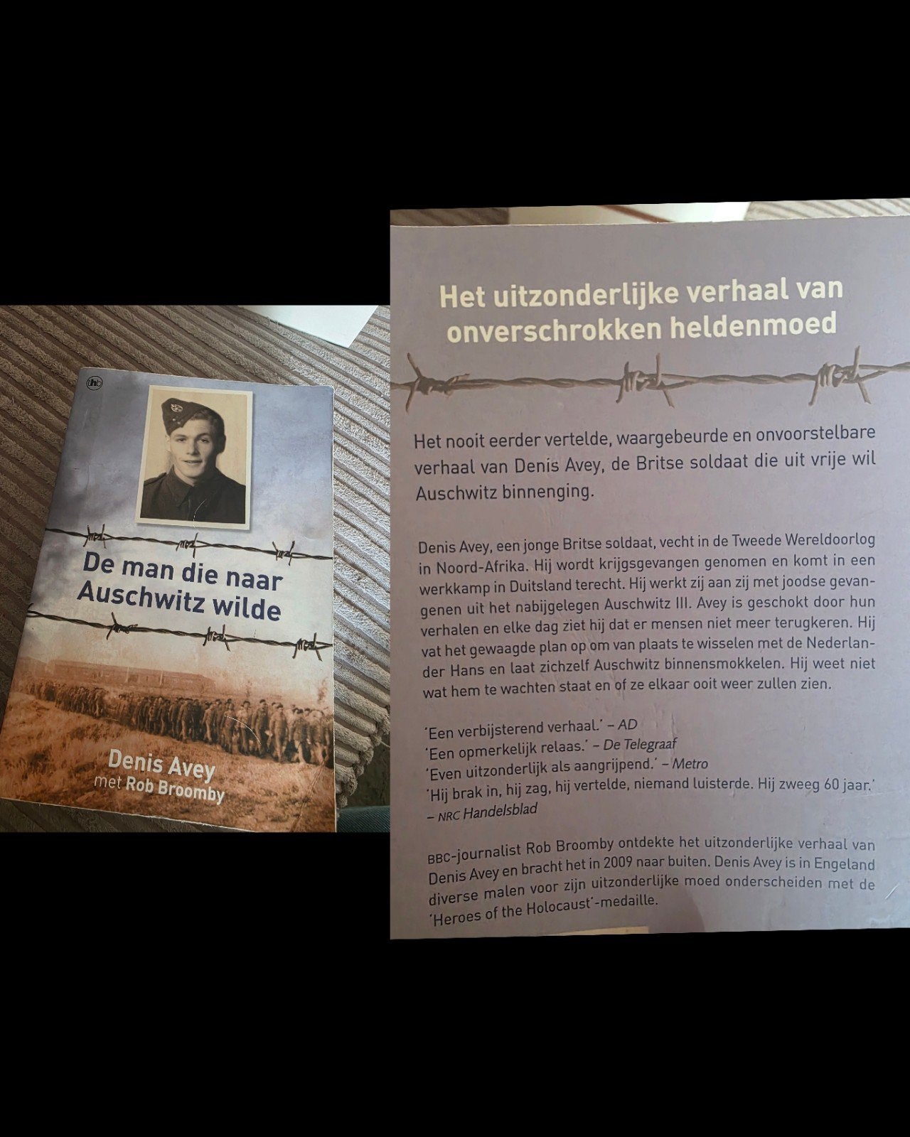 De man die naar auschwitz wilde Denis avey, Ophalen of Verzenden, Zo goed als nieuw