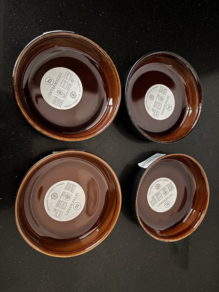 Keramische Tiramisu/Ovenschaaltjes - Intermezzo - 8 stuks, Overige merken, Keramiek, Nieuw, Ophalen of Verzenden
