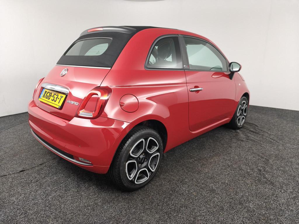 Fiat 500 C 1.0 Hybrid Club | Apple CarPlay / Android Auto |, Auto's, Fiat, Stof, Gebruikt, Euro 6, Cabriolet