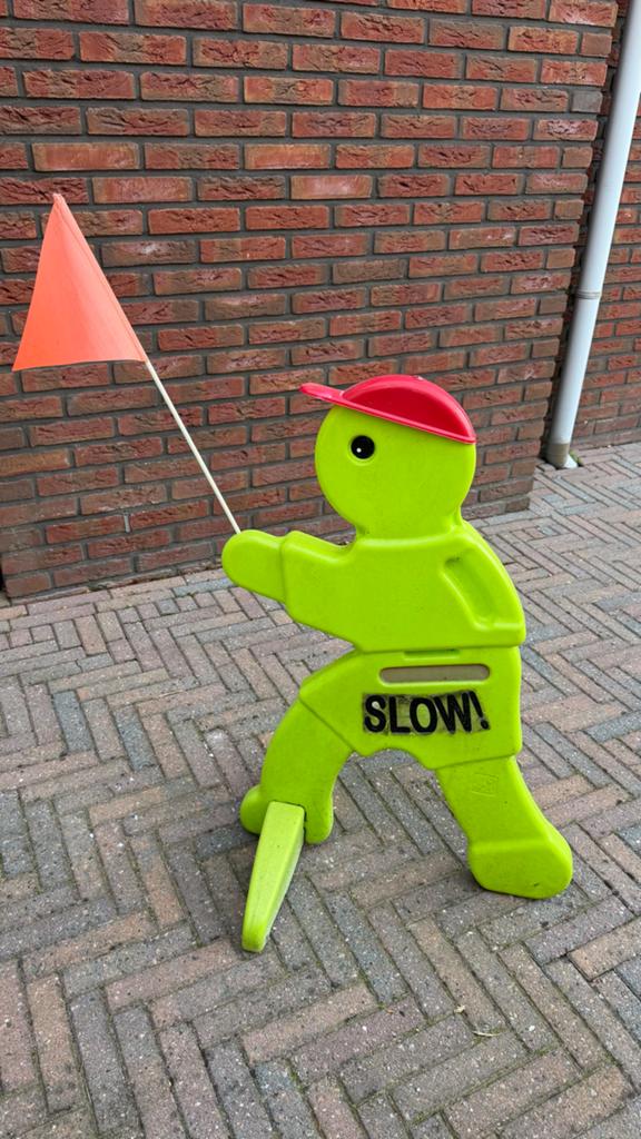 Victor Veilig veiligheidspop met vlag - Verkeersveiligheid, Ophalen, Gebruikt, Jongen of Meisje
