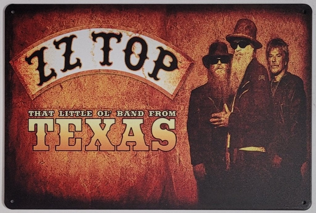 ZZ Top Texas reclamebord van metaal wandbord decoratie