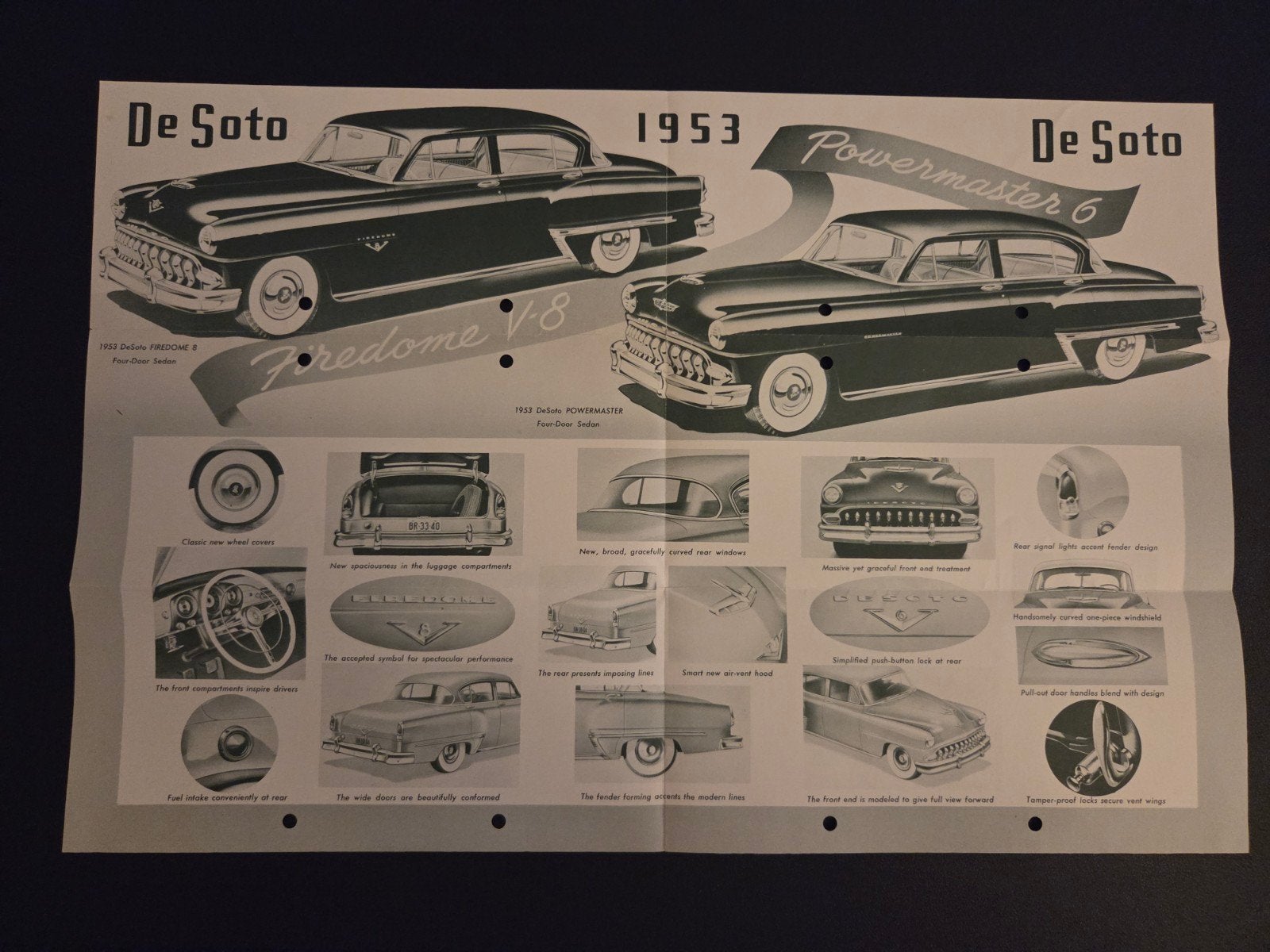 Brochure De Soto 1953 USA, Ophalen of Verzenden, Zo goed als nieuw, Overige merken