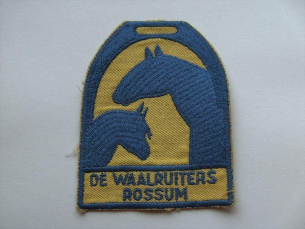 paard de waalruiters Rossum patch badge opnaai embleem, Ophalen of Verzenden, Gebruikt