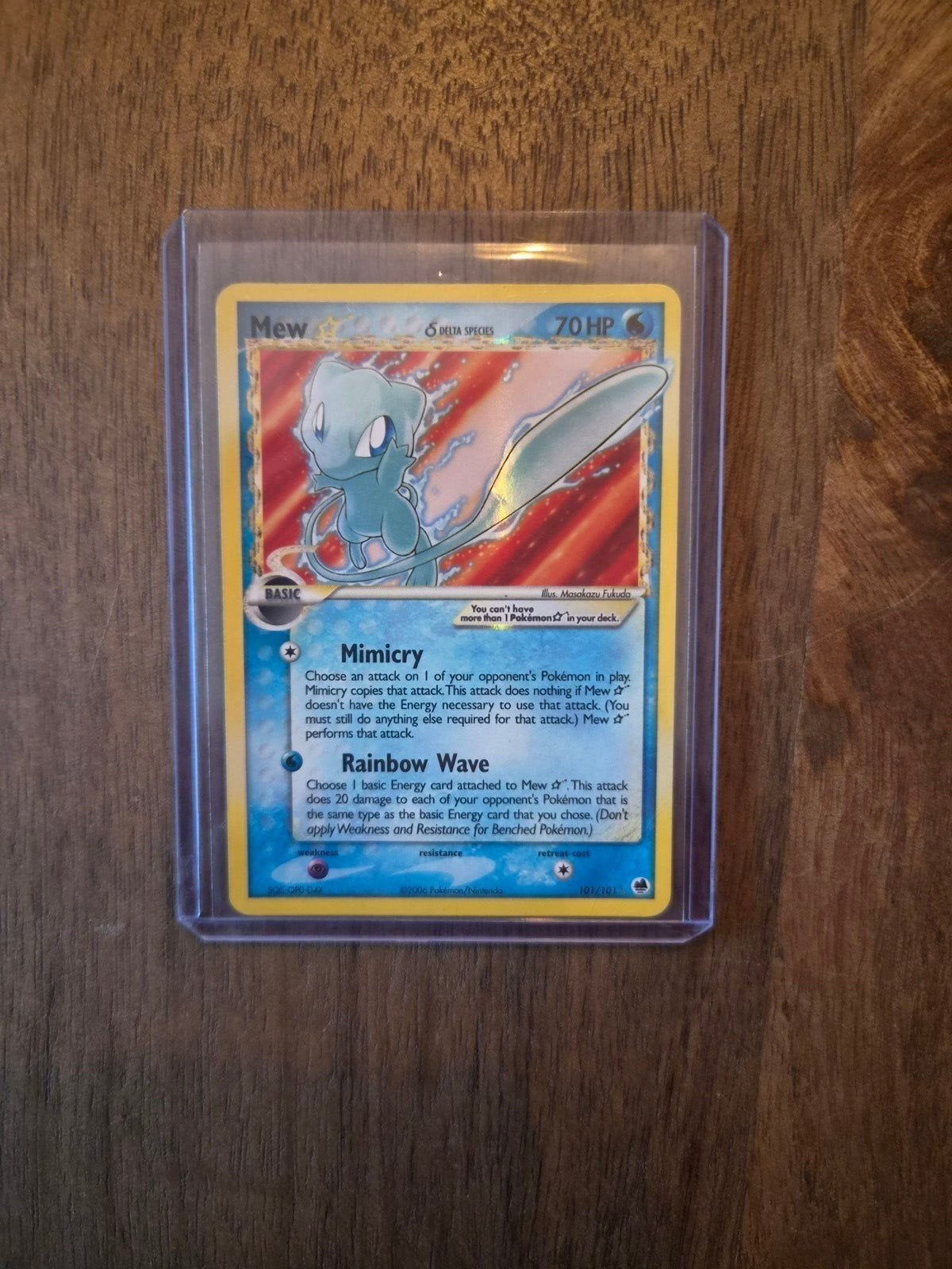 Mew gold star, Hobby en Vrije tijd, Verzamelkaartspellen | Pokémon, Ophalen of Verzenden, Zo goed als nieuw, Losse kaart, Foil
