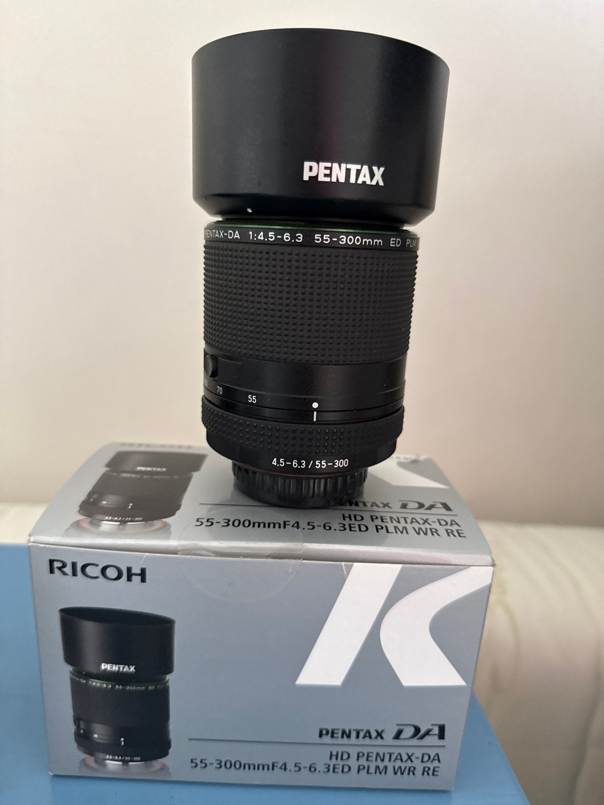 Pentax-DA 55-300mm F4.5-6.3 ED PLM WR RE Telelens, Audio, Tv en Foto, Fotografie | Lenzen en Objectieven, Zo goed als nieuw, Telelens