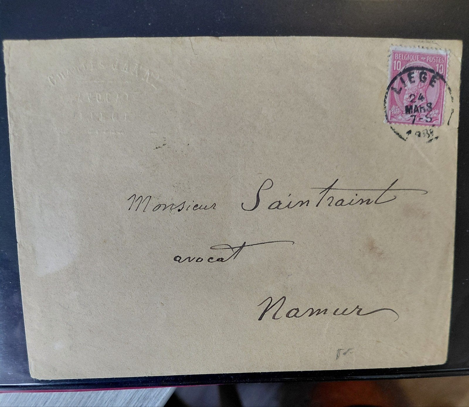 13 Oude Antieke Brieven Briefkaarten Belgie, Ophalen of Verzenden, Buitenland