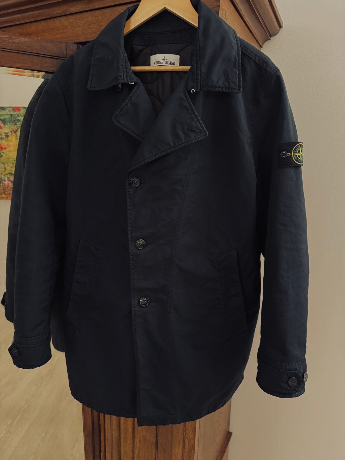Stone Island winterjas navy blue Giaconne XL nwpr. €1149,-, Kleding | Heren, Ophalen, Zo goed als nieuw, Maat 56/58 (XL), Blauw