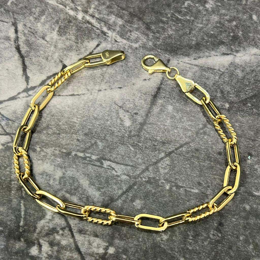 14k gouden armband nieuw schakel, Ophalen of Verzenden, Nieuw, Goud