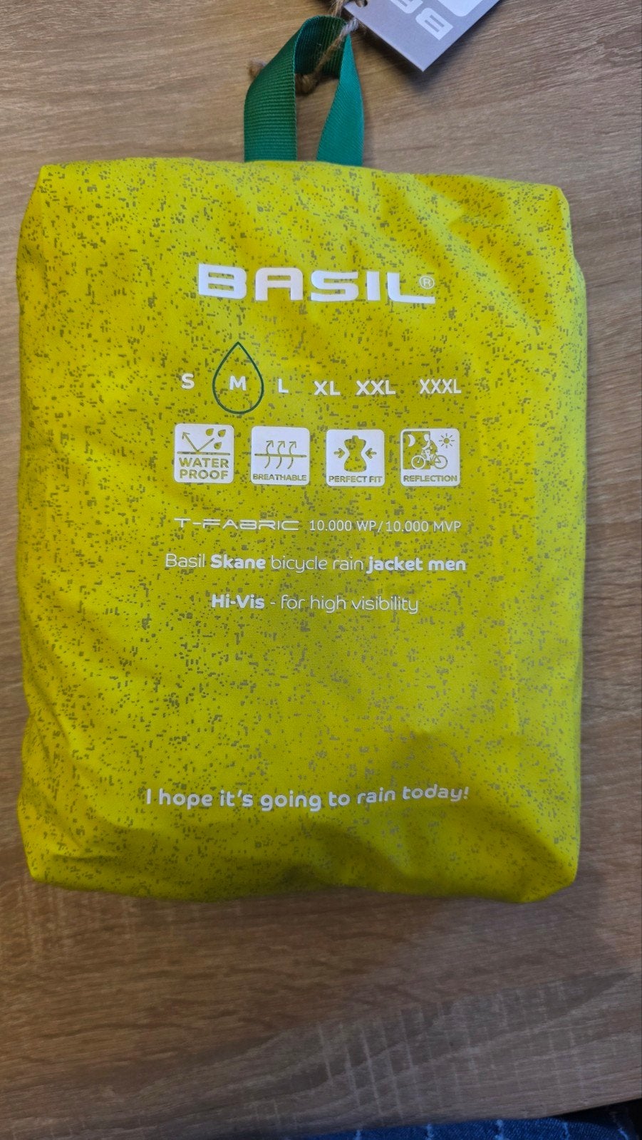 Basil Skane Hi-Vis Fietsregenjas Heren - Neon Geel, Basil, Nieuw, Ophalen of Verzenden, Bovenkleding