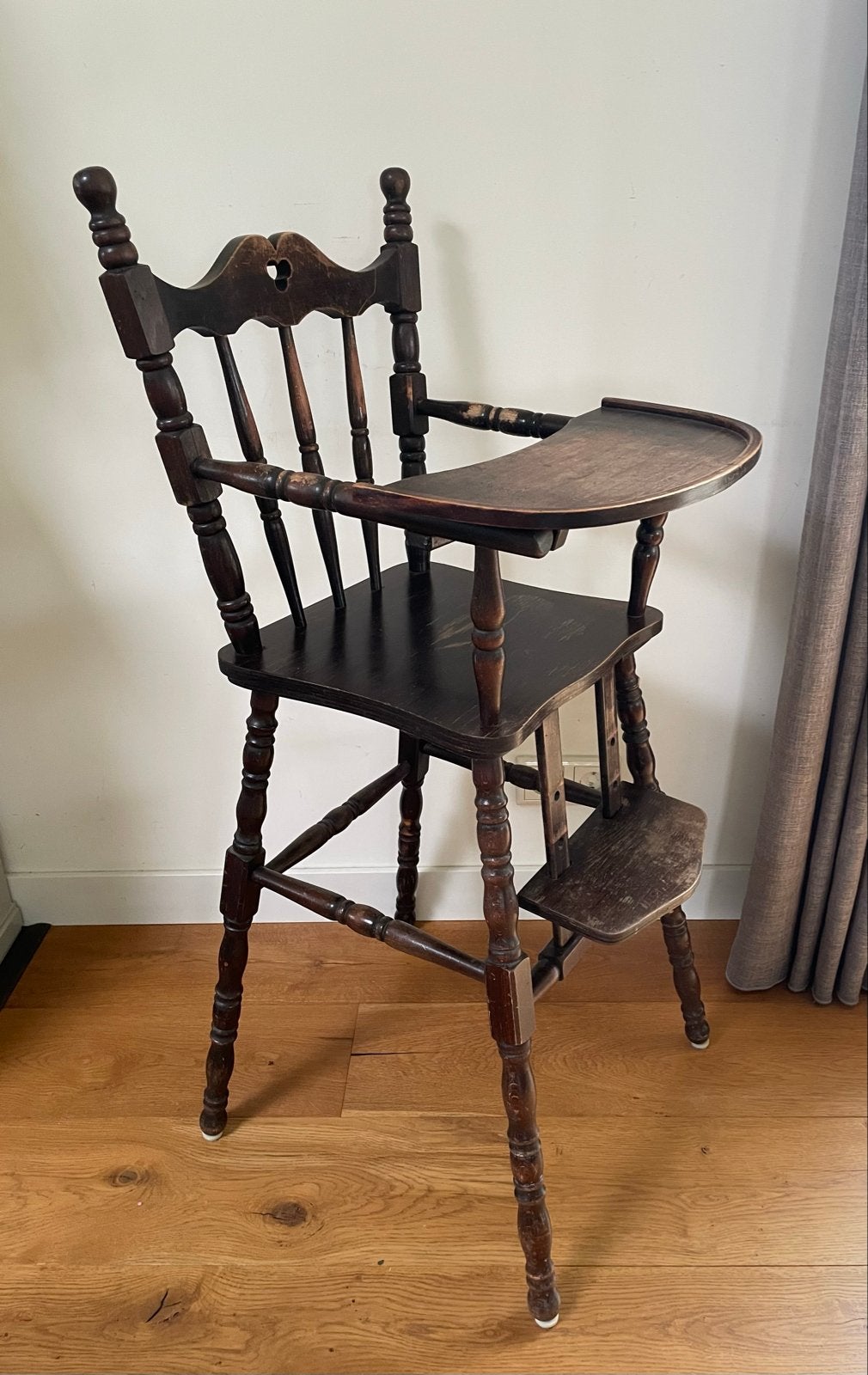 Klassieke Vintage Houten Kinderstoel, Ophalen