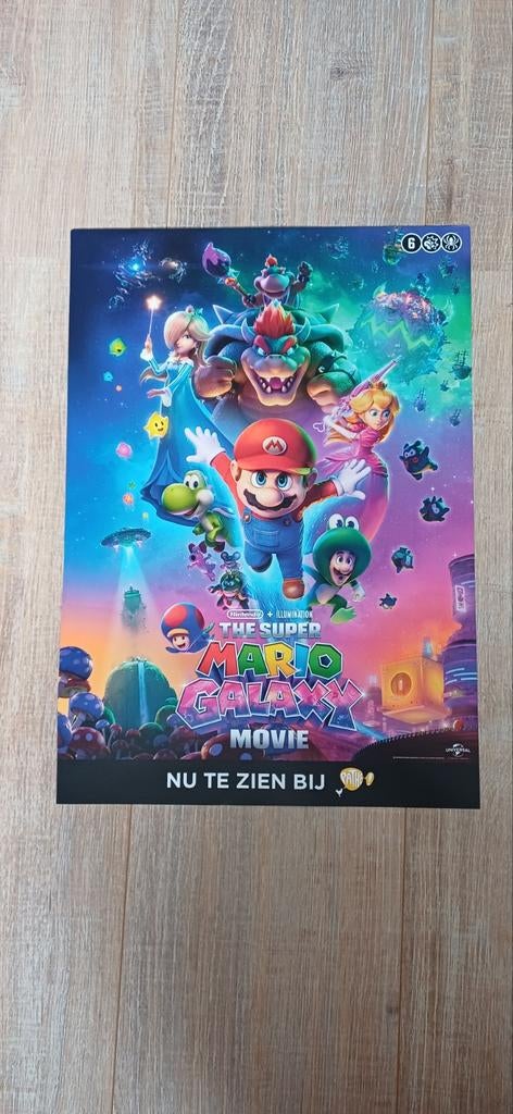 Super Mario Galaxy movie poster, Ophalen of Verzenden, Nieuw