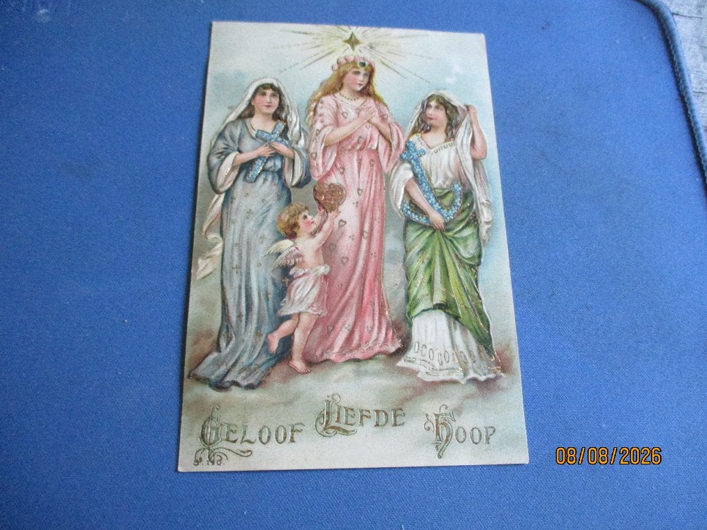 4 fantasie, Verzamelen, Ophalen of Verzenden, Voor 1920, Gelopen, Overige thema's