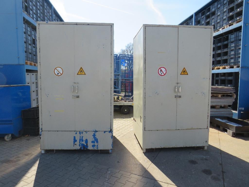 chemiecontainer chemiekast vatenkast met lekbak milieukast, Ophalen, Gebruikt, Zandhaarweg, Chemiekast.nl