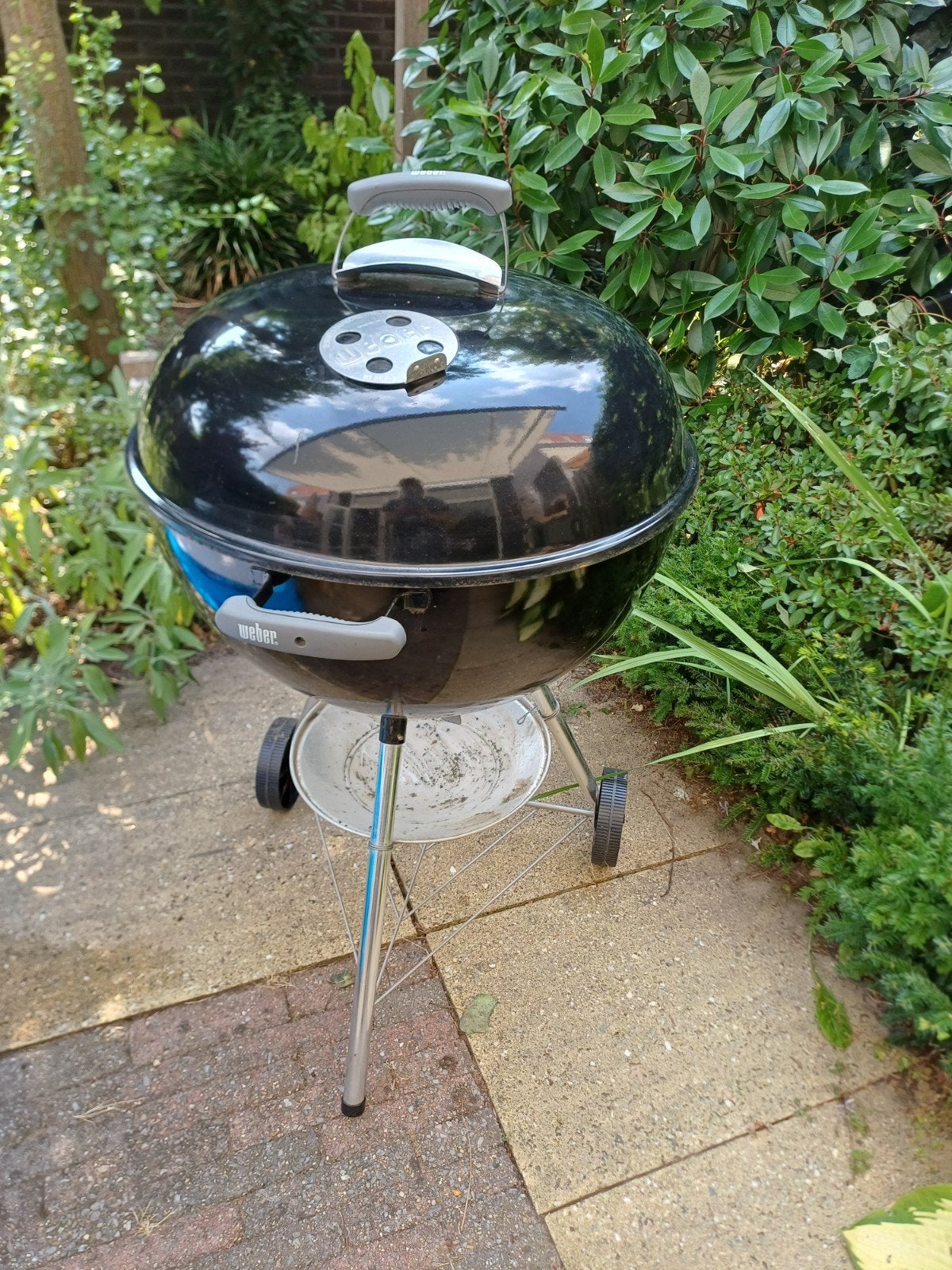 Weber Compact Kettle Houtskoolbarbecue - Zwart, Ophalen, Gebruikt, Weber