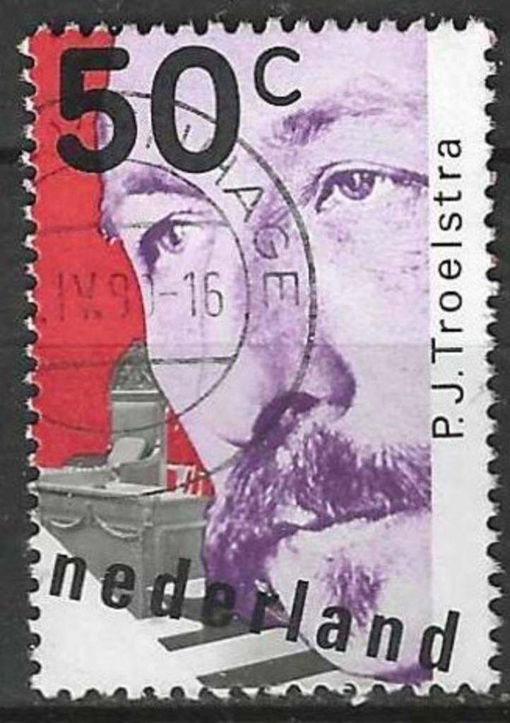 Nederland 1980 - Yvert 1123 - Pieter Jelles Troelstra (ST), Verzenden, Gestempeld