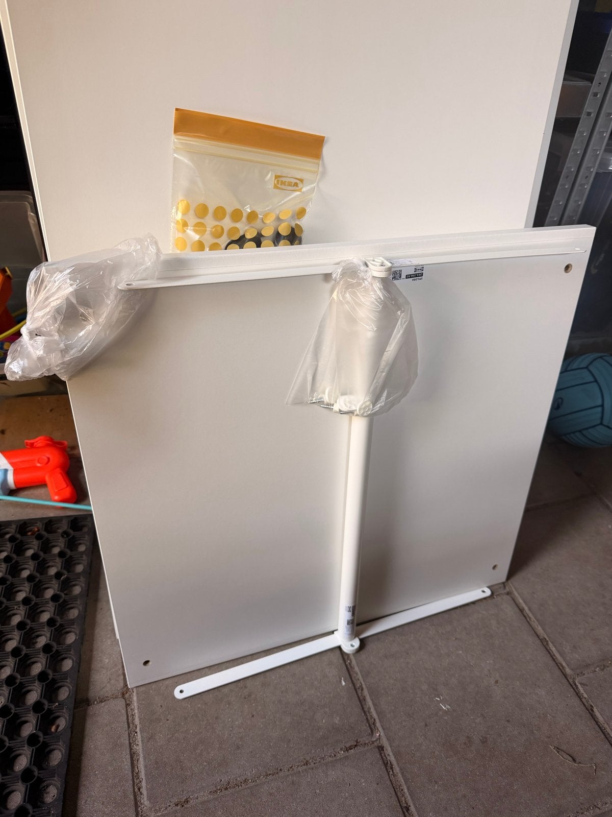 IKEA Platsa kast, 2 Pax deuren wit & 8 witte IKEAmeubelpoten, Ophalen, Gebruikt, 50 tot 100 cm, 150 tot 200 cm