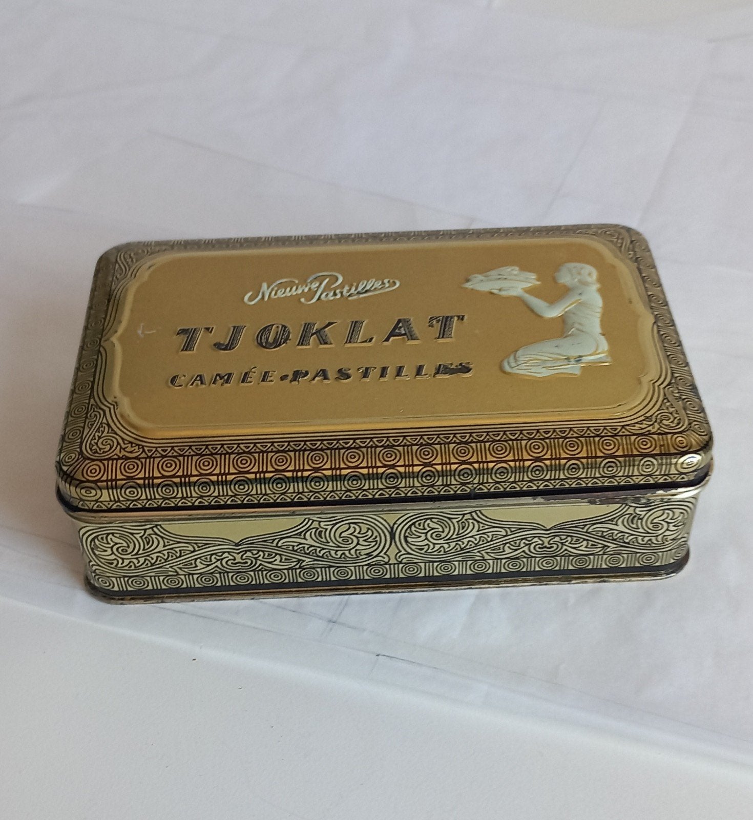 Blik van de Tjoklat chocolade fabriek in Amsterdam., Ophalen of Verzenden, Gebruikt, Overige