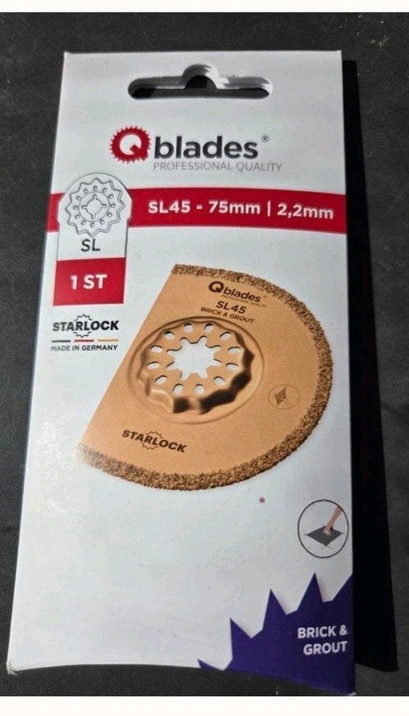 Qblades hardmetaal segmentzaagblad 75mm - 2.2 mm, Ophalen of Verzenden, Nieuw