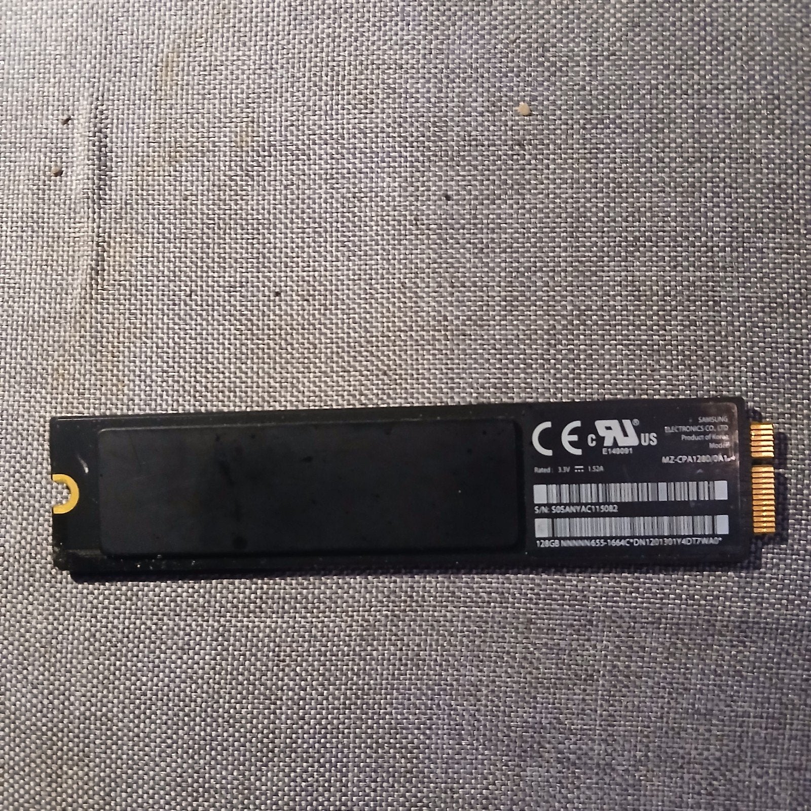 Samsung 128GB M.2 SSD - MZ-CPA1280/0A1, Gebruikt, Server, SSD, Ophalen of Verzenden