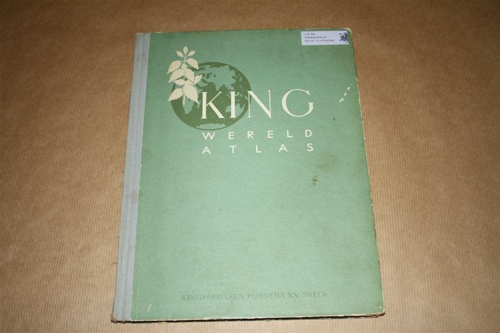 Kingatlas van de gehele aarde. 1960., Gelezen, Ophalen of Verzenden, Landkaart, 1800 tot 2000