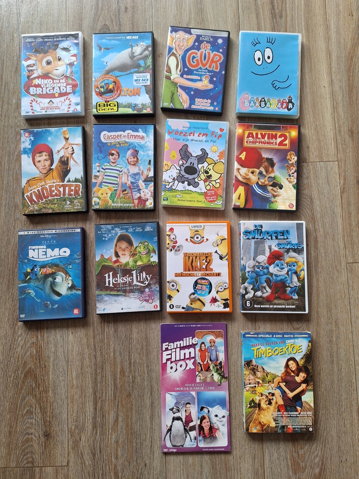 Grote collectie kinderfilms op DVD (14 stuks), Cd's en Dvd's, Dvd's | Kinderen en Jeugd, Gebruikt, Animatie, Alle leeftijden, Nederlands